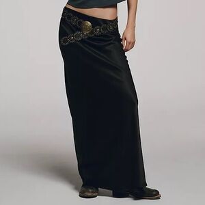 Anthropologie Tilda Maxi Slip Skirt. Size Small